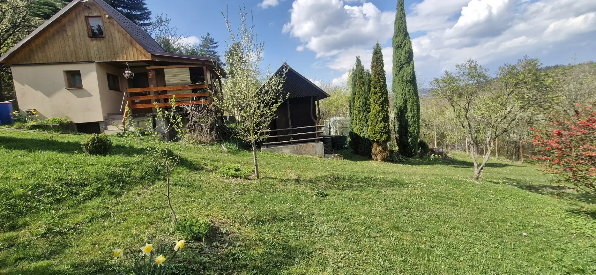 Prodej zahrady s chatkou v Luhačovicích